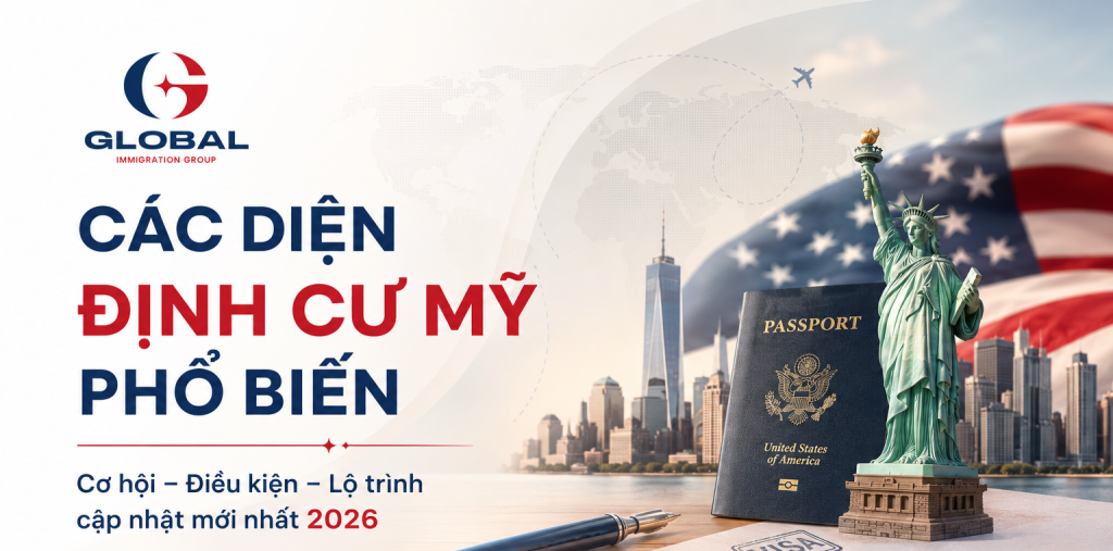 Các diện định cư Mỹ phổ biến 2026: Nên chọn EB-1, EB-2 NIW, EB-3 hay EB-5?